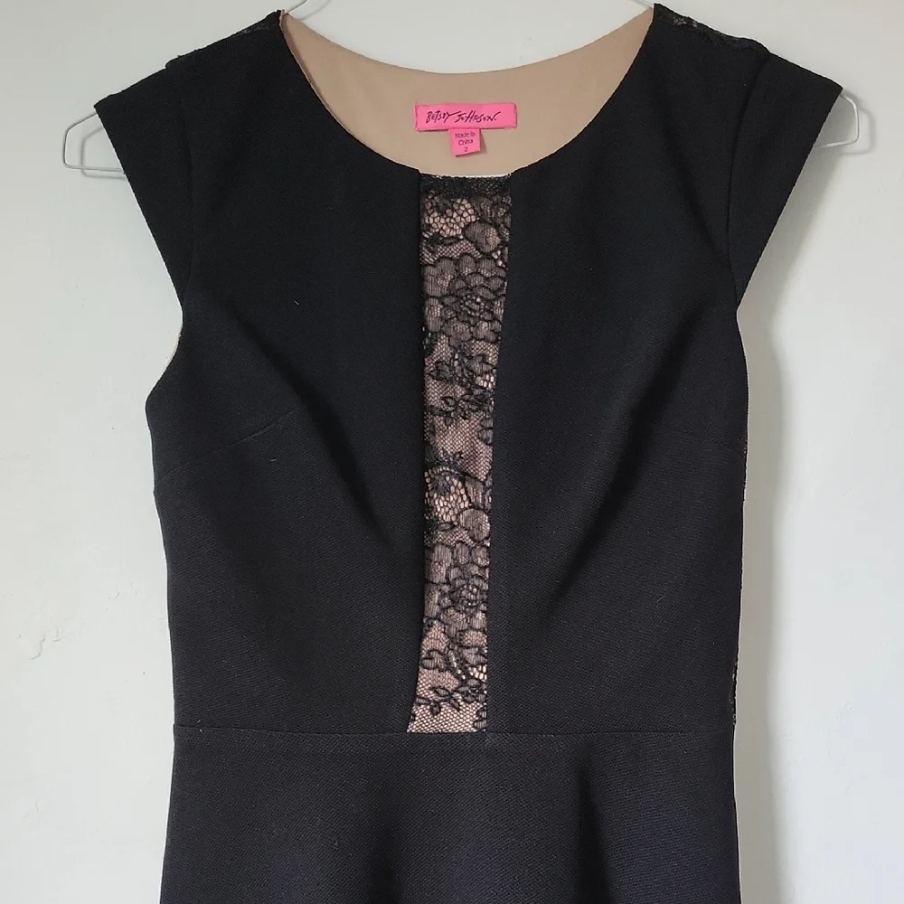 Betsey Johnson Black Lace Midi Dress - Picture 4 of 5